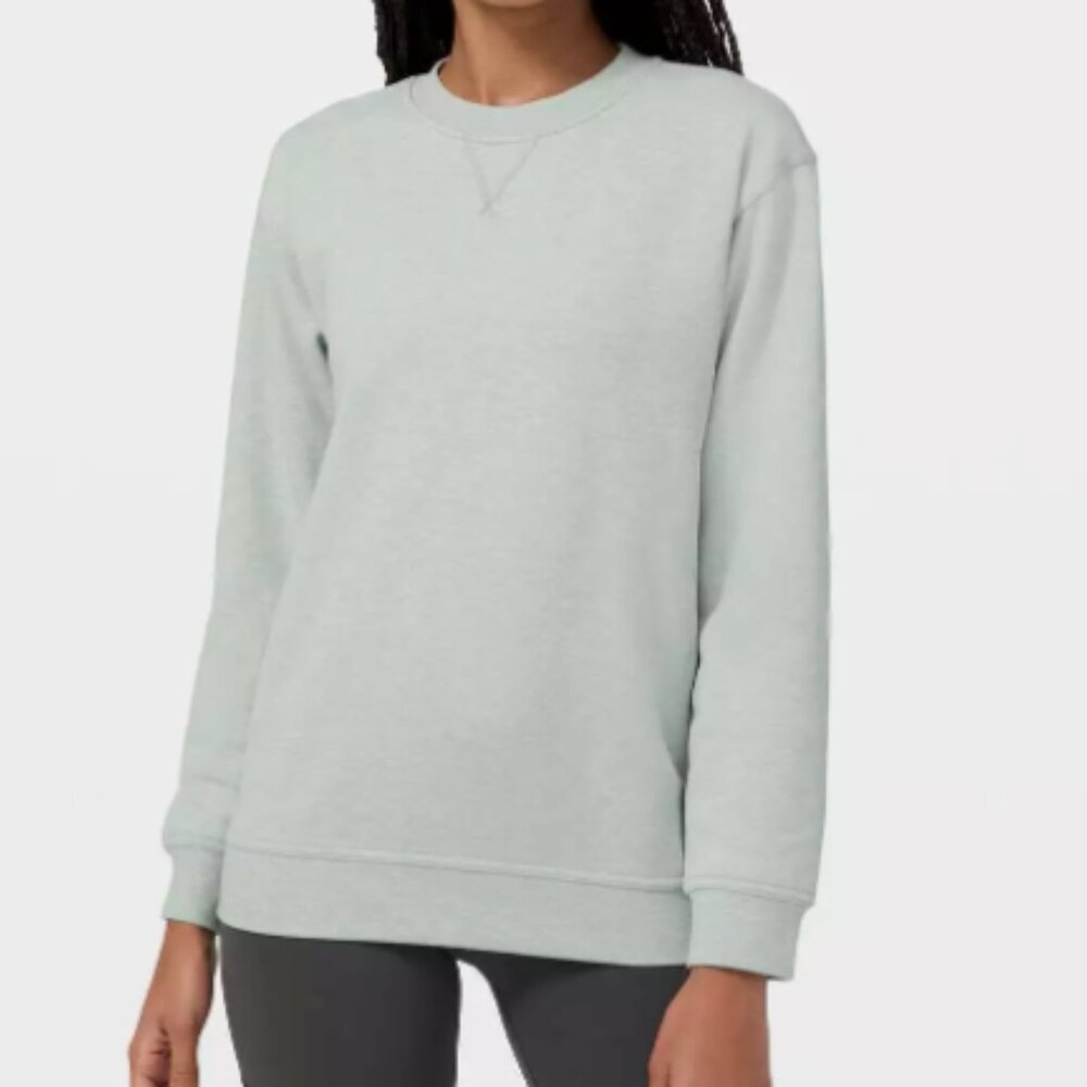 Lululemon all yours crew * Terry in heathered island mist